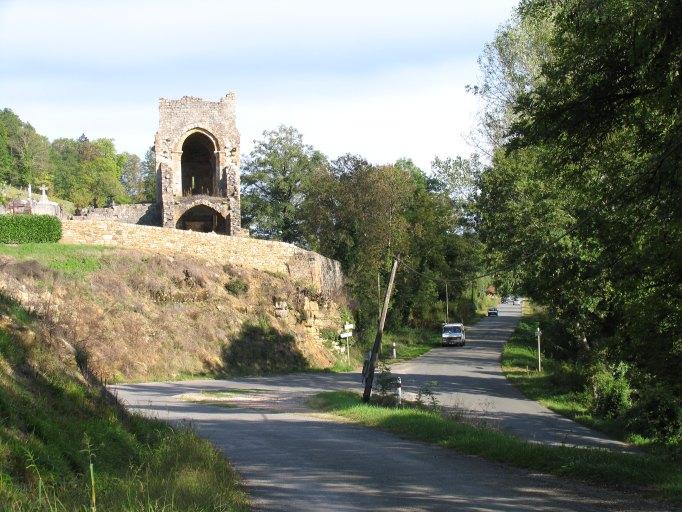 Vue du site depuis l'ouest.