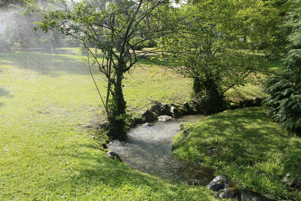 Le canal de jardin : détail.