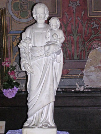 Statue : saint Joseph et l'Enfant Jésus