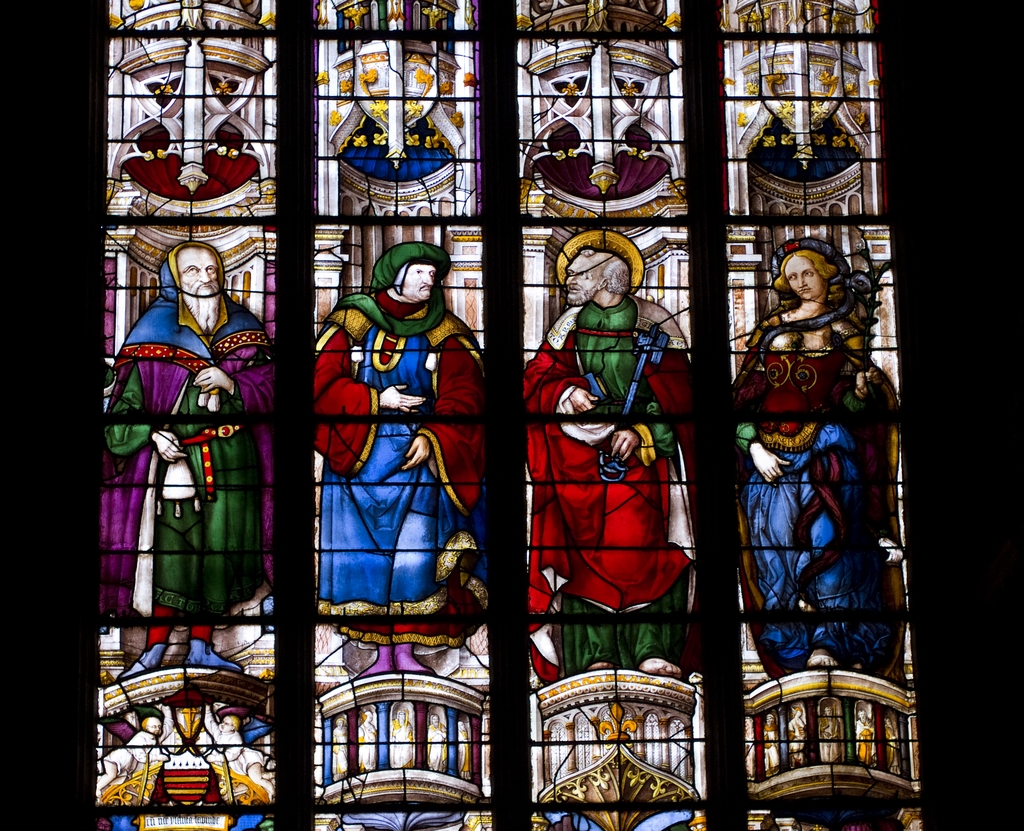 Baie 17 : L'Annonciation, chapelle Saint-Martial puis du Saint-Cœur de Marie