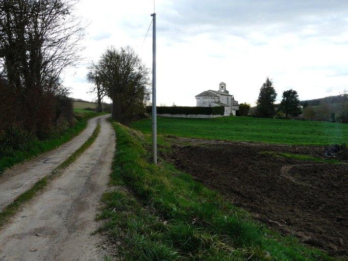 Vue du site depuis le nord-est.