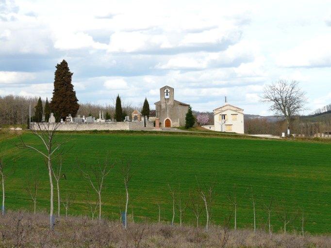 Vue du site depuis le sud-ouest.