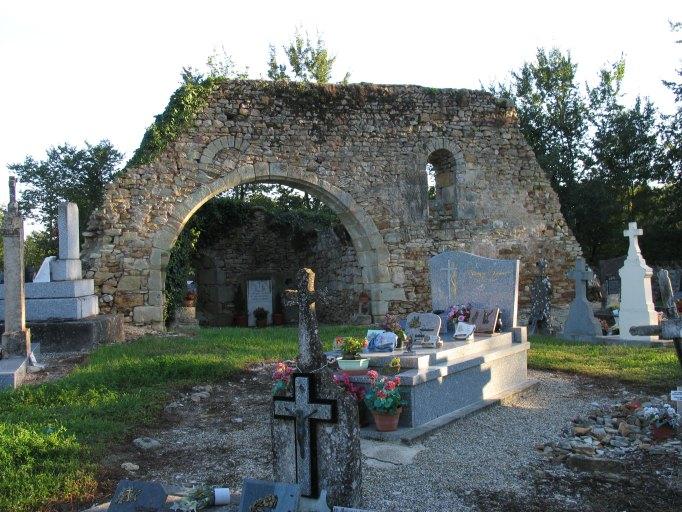 Vue des ruines depuis le nord.