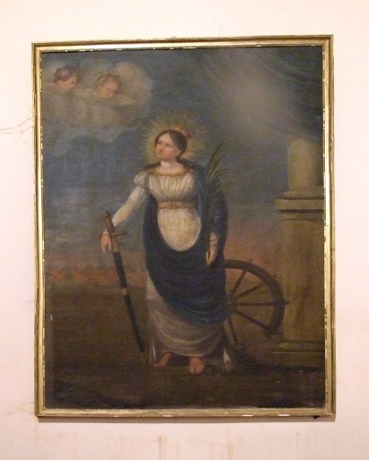 Tableau : sainte Catherine d'Alexandrie