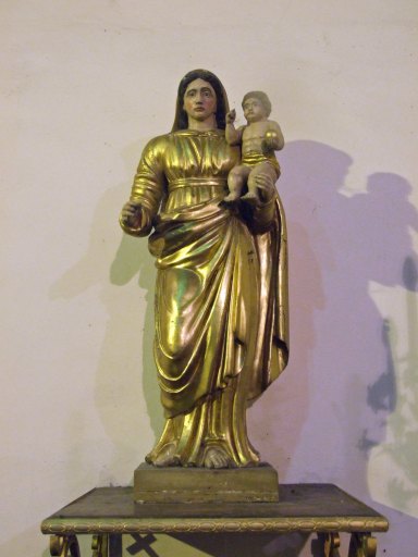 Statue (petite nature) : Vierge à l'Enfant