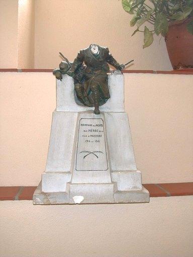Maquette de monument aux morts de la guerre de 1914-1918