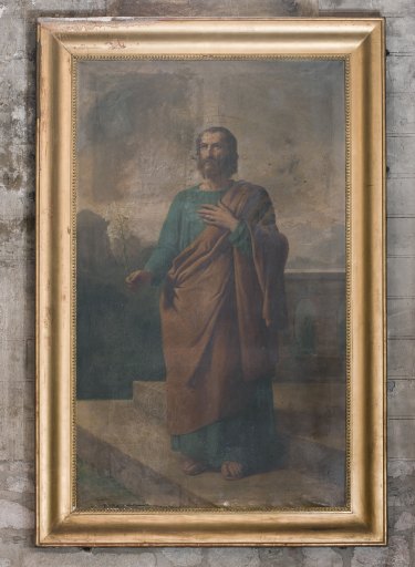 Vue d'ensemble de la toile depuis la nef.