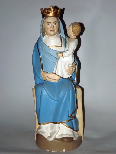 Statue (petite nature) : Vierge à l'Enfant