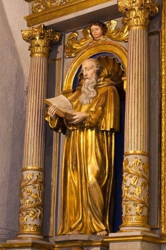 Paire de sculpture : saint Antoine et saint Fleuret