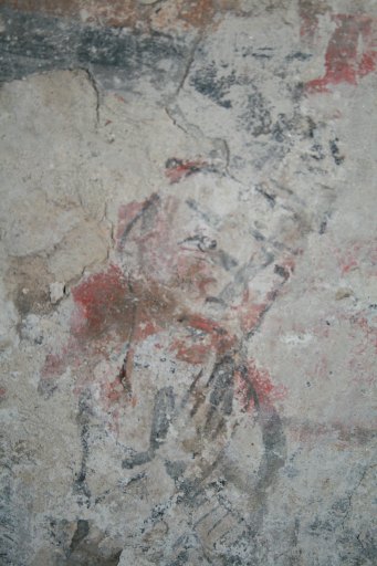 La reine ou le roi spectateur du combat de saint Georges, en cours de restauration.
