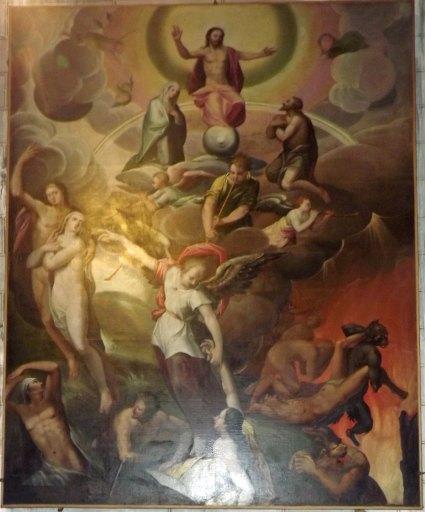 Vue d'ensemble de la toile après restauration.
