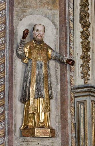 Statue (petite-nature) : saint François de Sales