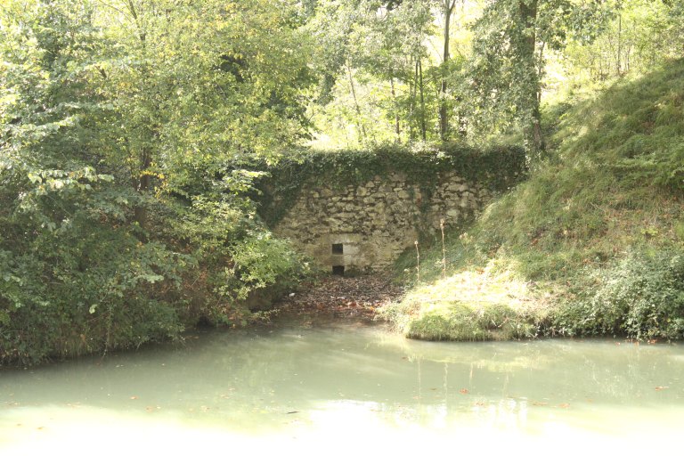 Vue d'ensemble de la cale depuis la berge opposée.