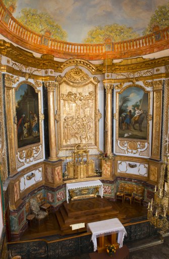 Ensemble du retable de l'autel privilégié