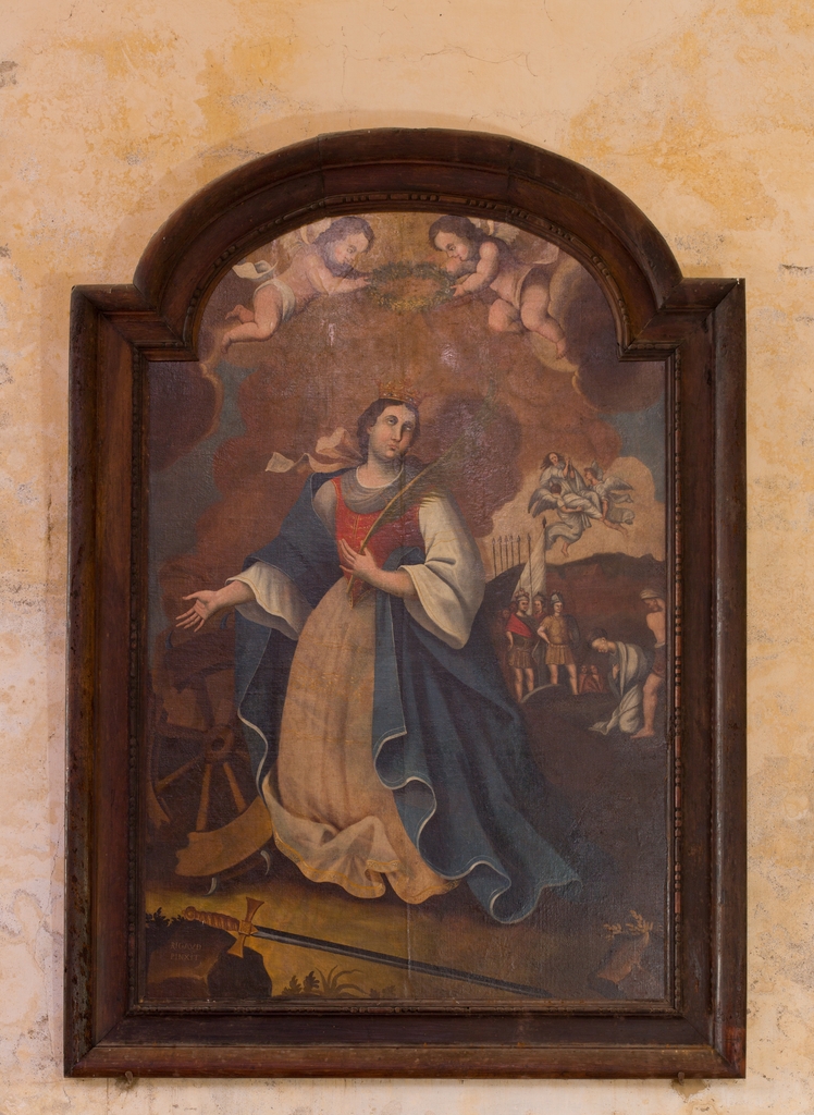 peinture : sainte Catherine - (c) Inventaire général Région Occitanie