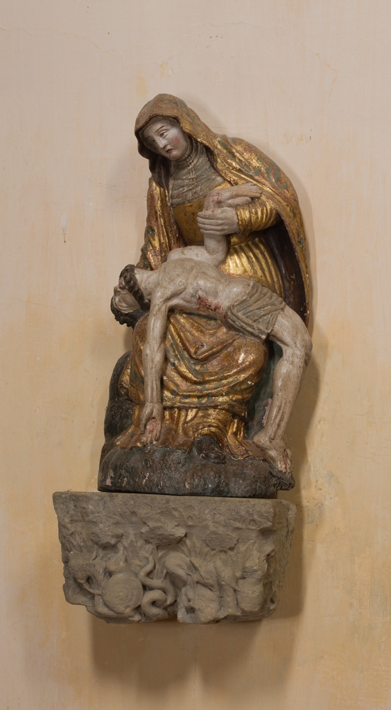 groupe sculpté : Vierge de Pitié - (c) Inventaire général Région Occitanie