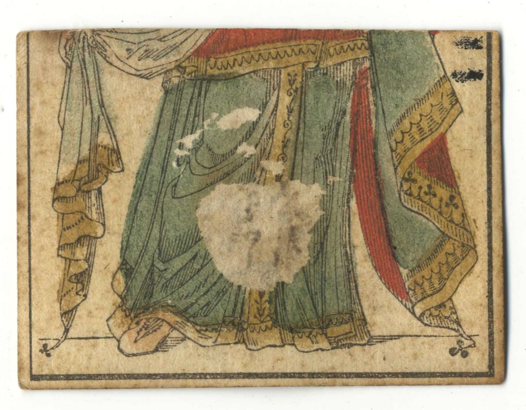 Fragments de cartes à jouer hétéroclites
