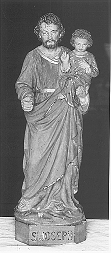 Statuette : saint Joseph et l'Enfant Jésus