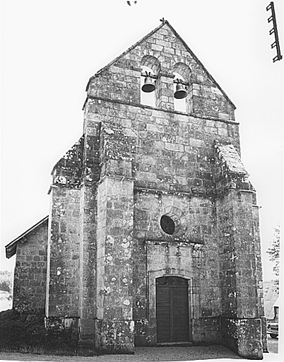 Vue générale de la façade occidentale.