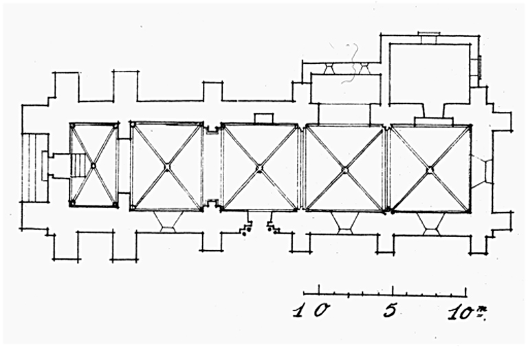 Plan au sol dressé par Valentin (sans date, avant 1945).