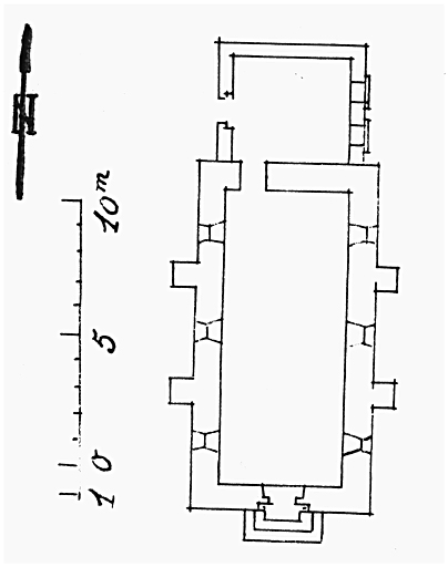 Plan au sol dressé par Valentin (sans date, avant 1945).