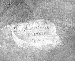 Détail de la signature.