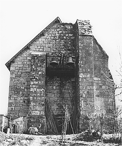 Façade occidentale, avant restauration.