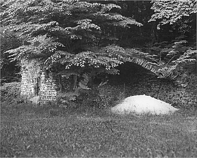 Vestiges d'écuries voûtées.