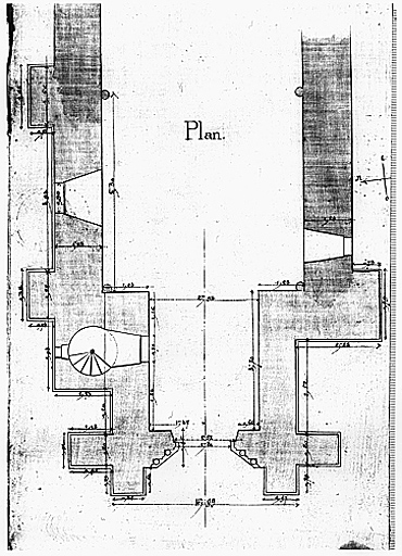 Déplacement de la porte d'entrée, état restauré.