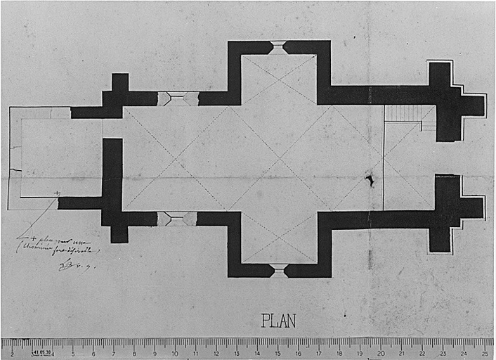 Détail : plan au sol.