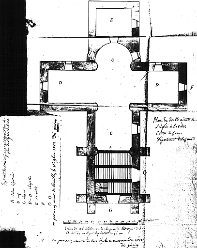 Plan de l'église.