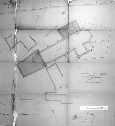 Plan masse. 1883. Architecte Geay.