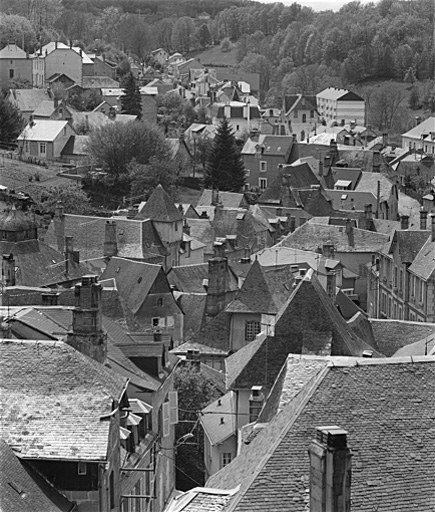 Faubourg de la Borde : vue générale des toits.