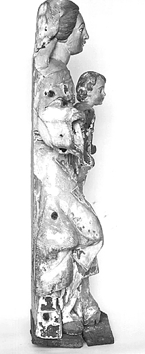 Statue (demi-nature) : Vierge à l'Enfant