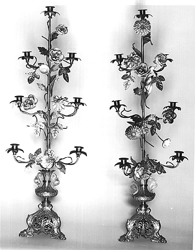 2 chandeliers bouquets d'autel