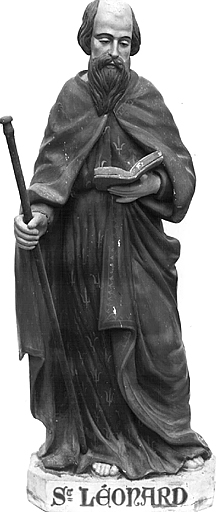 Statue (demi-nature) : saint Léonard