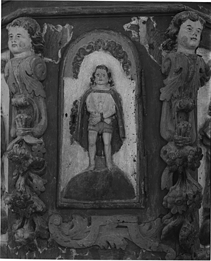 Tabernacle à ailes et dais d'exposition