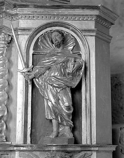 Détail : statue de saint Paul.