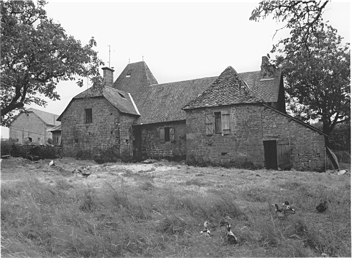 Logis de maître : élévation nord (façade postérieure).