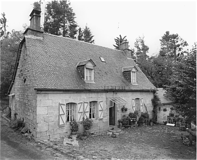 Elévation sud du logis.