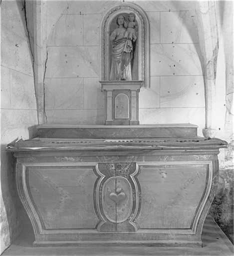 Autel, tabernacle (autel du Sacré-Coeur)