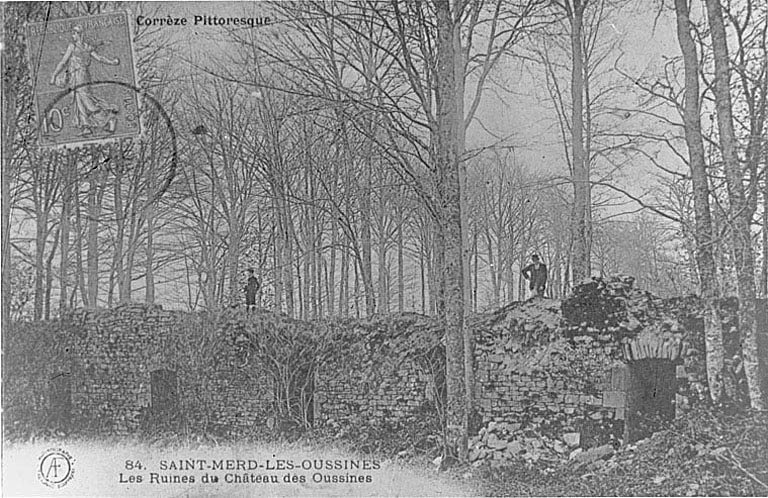 Les ruines du château des Oussines.