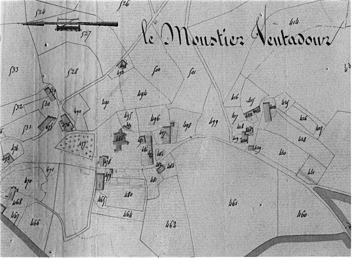 Plan parcellaire du bourg.