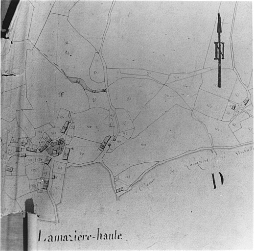 Plan parcellaire du bourg.