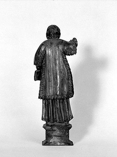 Statuette de saint Léonard, revers.