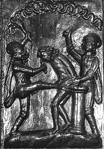 Bas-relief : la Flagellation.