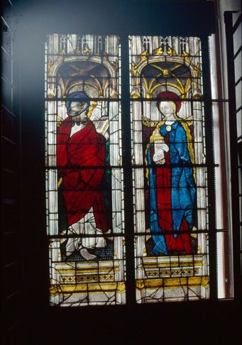 Registre 1, saint Jacques le Majeur et sainte Madeleine après restauration.