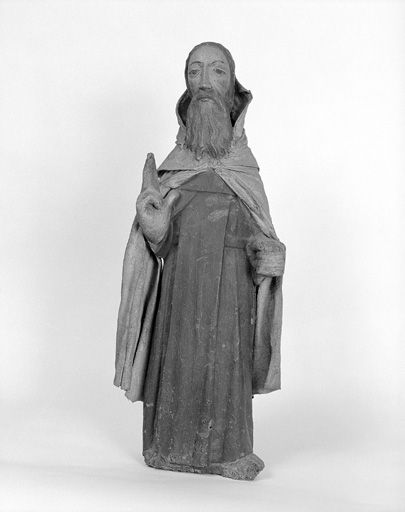 Statue (statuette, figure vêtue) : saint ermite