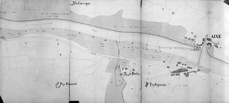 Appartenant à M. Alluaud. Plan des lieux.