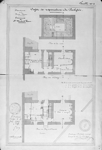 Projet de réparations (plans).